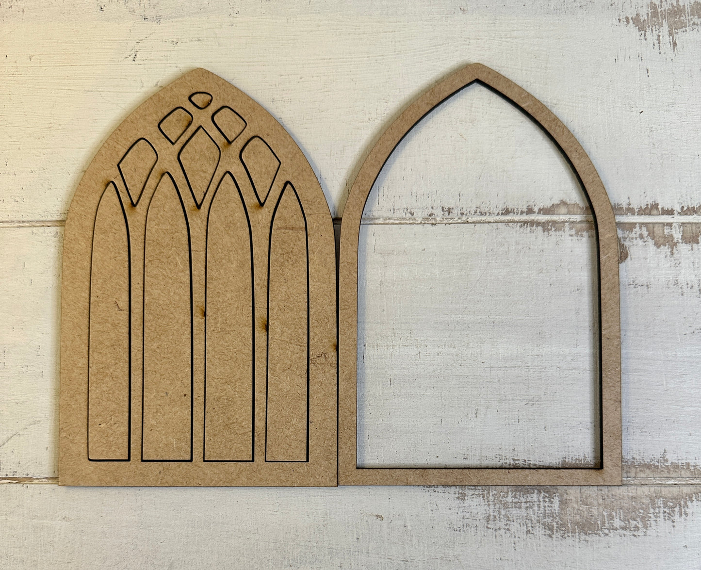 Mini cathedral window