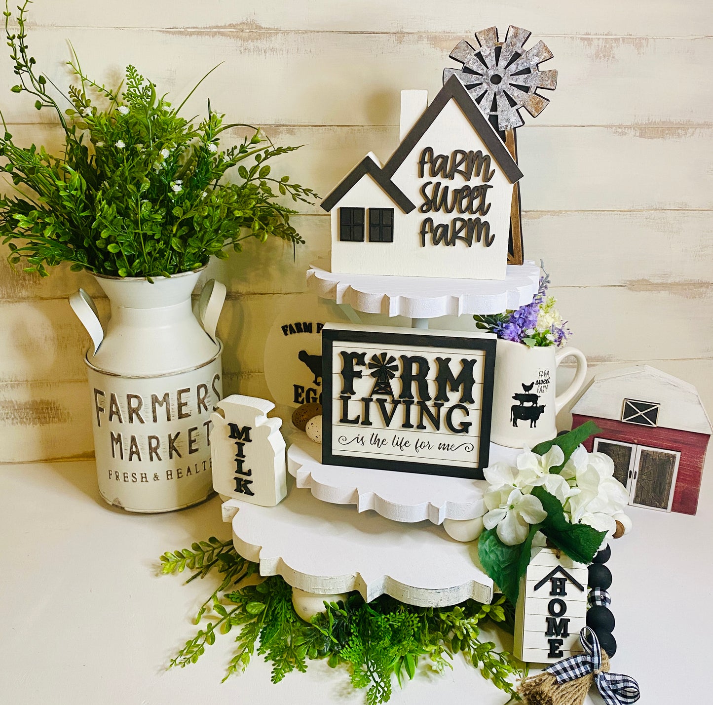 DIY Farmhouse Tiered Tray Kit